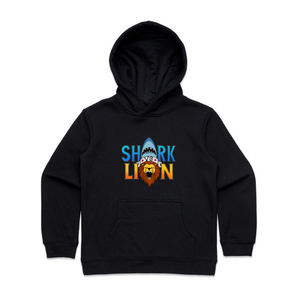 Shark vs Lion - Kids Supply Hoodie Thumbnail