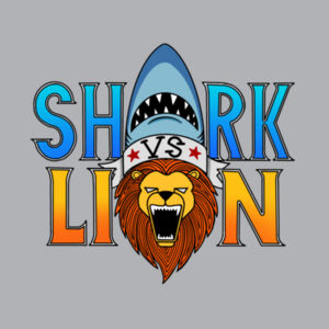 Shark vs Lion - Mens United Crew  Design